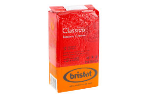 Кава Classico мелена смажена 250г в/у Bristot