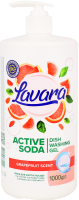 Засіб д/миття посуду з ароматом грейпфруту на основі харчової соди 1000г з дозатором Lavara