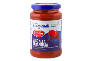 Соус для пасти томатний з перцем чилі Reggia с/б 350г