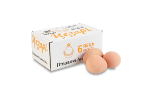 Яйця цесарки харчові Цезарі Пташина Династія к/у 6шт