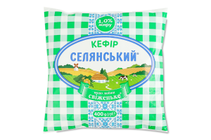 Кефир 1% Селянський м/у 400г
