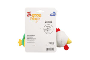 Іграшка д/собак Фуді Френдс Курячий Тако текстиль/плюш з пищалкою 26см ГіГві