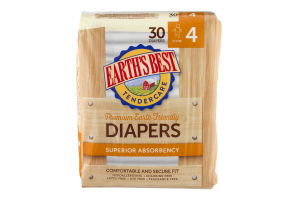 Earth's Best TenderCare Diapers Size 4 - 30 CT