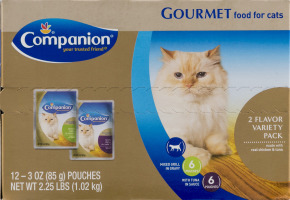 Companion Gourmet Food for Cats Variety Pack - 12 CT