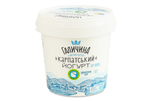 Йогурт 3% десертный без сахара Карпатский Галичина ведро 1000г