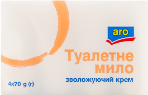 Мило туалетне тверде марки К Зволожуючий крем Aro 4х70г