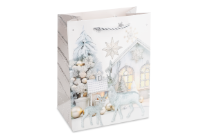 Пакет подарунковий новорічний 18*10*23см KYYW109