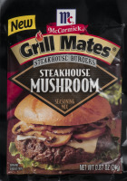 McCormick Grill Mates Steakhouse Burgers Seasoning Mix Steakhouse Mushroom