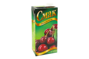 Нектар осветленный стерилизованный вишневый Смак т/п 1л