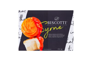 Тістечко бісквітне з сирним смаком Сирне Biscotti к/у 250г