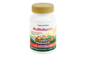 Добавка дієтична таблетки жувальні у формі тварин Multivitamin Animal parade NaturesPlus 60шт