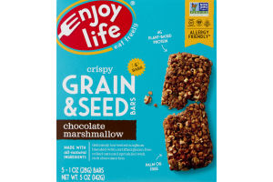 Enjoy Life Crispy Grain & Seed Bars Chocolate Marshmallow - 5 CT
