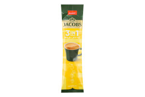 Напій кавовий розчинний з цукром та підсолоджувачами 3в1 Латте Jacobs м/у 13г
