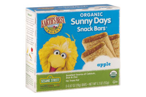 Earth's Best Organic Sunny Days Snack Bars Apple - 8 CT