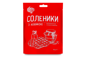 Снеки хрустящие с аджикой Соленики Снеки Світу д/п 85г
