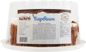Торт бисквитный Барвинок Калачі п/у 500г