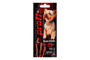 Ласощі д/собак малих порід з ягням 3*5г Proff Dog