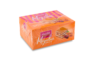 Торт бісквітний Медовик з вишнями 325г коробка Kalush Bakery