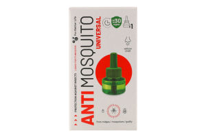 Рідина для фумігатора проти літаючих комах 30 ночей Universal Anti Mosquito 15.3мл