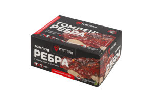 Ребра из мраморной говядины томленые в фирменном соусе М'ясторія к/у 500г