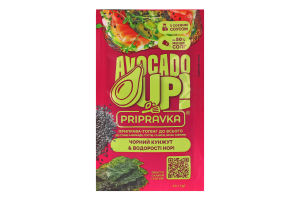 Приправа-топінг до всього Чорний кунжут&Водорості норі Avocado up! Pripravka м/у 20г