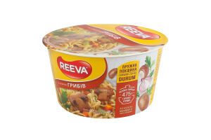 Лапша быстрого приготовления со вкусом грибов Reeva ст 75г