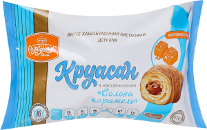 Круассан с наполнителем Соленая карамель Рум'янець м/у 65г