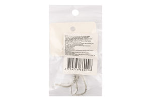 Сережки сірий метал без застібки в асортименті