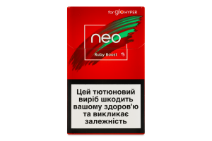 Виріб тютюновмісний для електричного нагрівання з фільтром Neo Demi Ruby boost 20шт