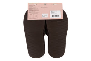 Капці відкриті домашні жіночі плюшеві з прошивкою Twins Home Style №1959 36-40