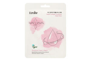 Маска для обличчя EcoBe з коллагеном тканинна
