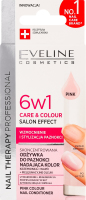 Сироватка д/нігтів Nail Therapy Professional 6в1 Care&Colour Pink 5мл Eveline