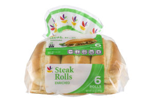 Ahold Steak Rolls - 6 CT