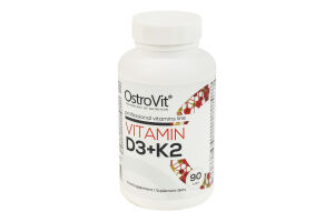 Добавка диетическая таблетки Vitamin D3+K2 OstroVit 90шт