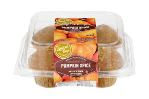 Ahold Pumpkin Muffins with Cream Cheese Filling - 4 CT
