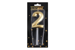 Свічка Buromax Цифра 2