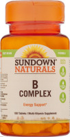 Sundown Naturals B Complex Tablets - 100 CT