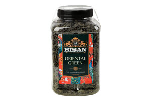 Чай Oriental Green зелений листовий 250г пл/банка Bisan