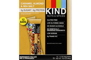 Kind Nuts & Spices Caramel Almond & Sea Salt - 12 CT
