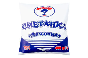 Сметанний продукт Кілія 15% 400 г п/е Домашня