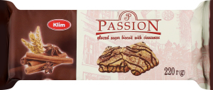 Печиво цукрове Passion з корицею глазуроване 220г Klim