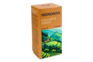 Чай зелений китайський дрібний Exclusive green Monomax в/с к/у 25х1.5г