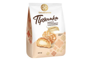 Пряники заварные глазированные с начинкой Со вкусом пломбира Dесняночка м/у 400г