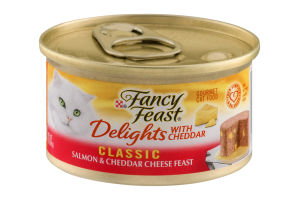 Fancy Feast Delights Cat Food Classic Salmon & Cheddar