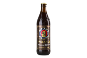 Пиво 0.5л 5.3% пшеничное темное фильтрованное Paulaner бут