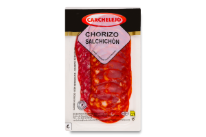 Колбаса в нарезке Сhorizo+Salchichоn Еxtra Carchelejo в/у 90г