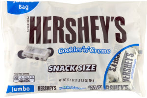 HERSHEY'S Snack Size Cookies ‘n’ Crème Bars, 17.1 oz
