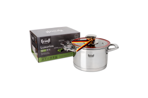 Кастрюля со стеклянной крышкой 2л d16см №26-338-038 Luxurios Krauff 1шт