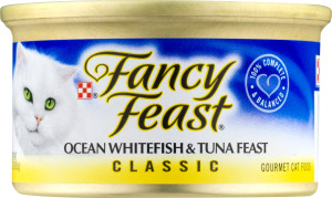 Fancy Feast Ocean Whitefish & Tuna Feast Classic Gourmet Cat Food