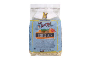 Bob's Red Mill Organic Extra Thick Rolled Oats Whole Grain